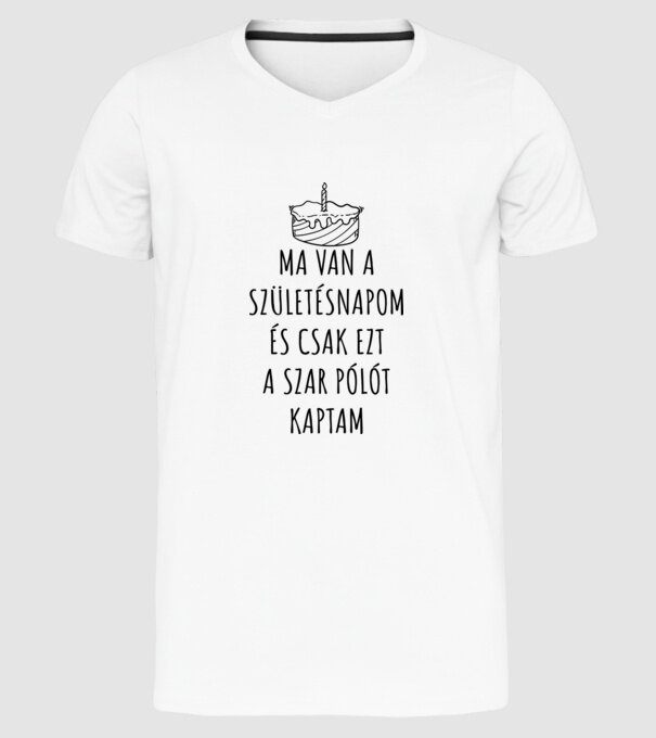  minta fehér pólón