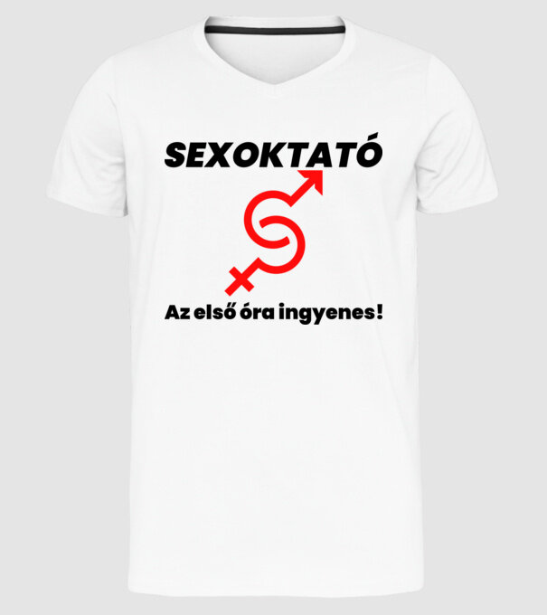  minta fehér pólón