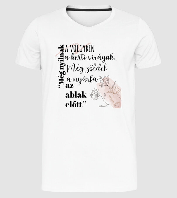  minta fehér pólón
