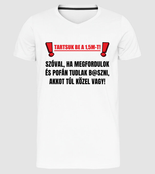  minta fehér pólón