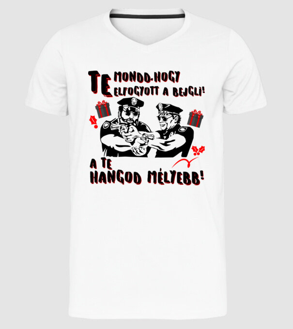  minta fehér pólón