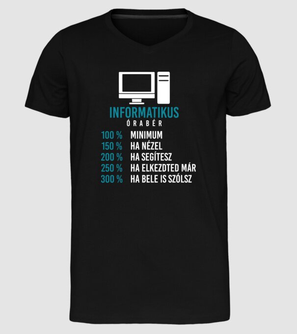 minta fekete pólón