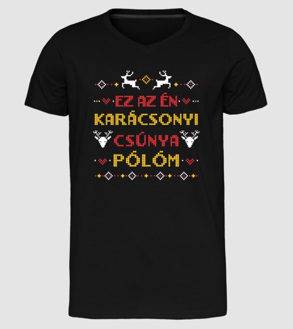  minta fekete pólón