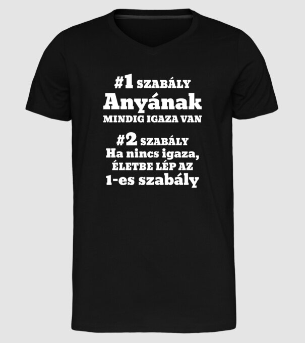  minta fekete pólón