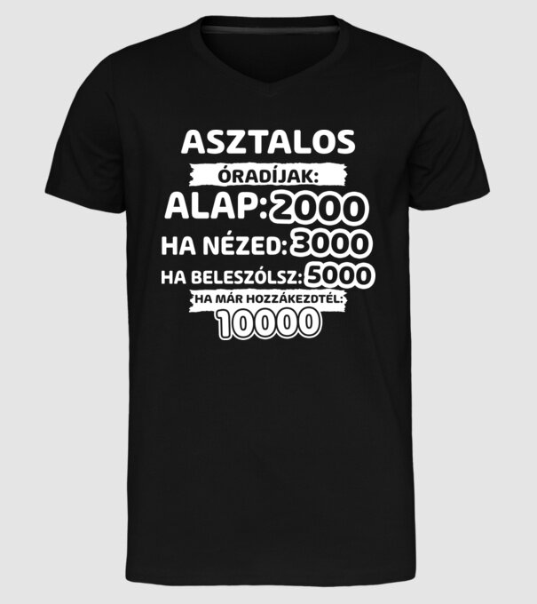  minta fekete pólón