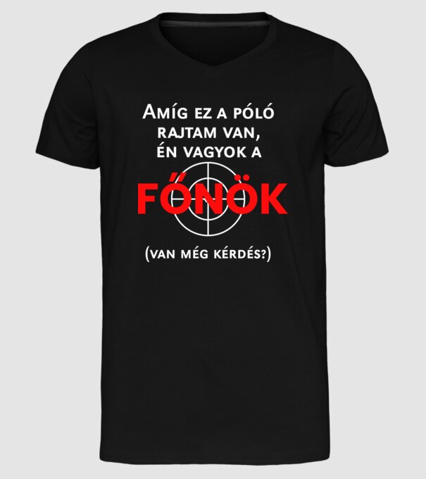  minta fekete pólón