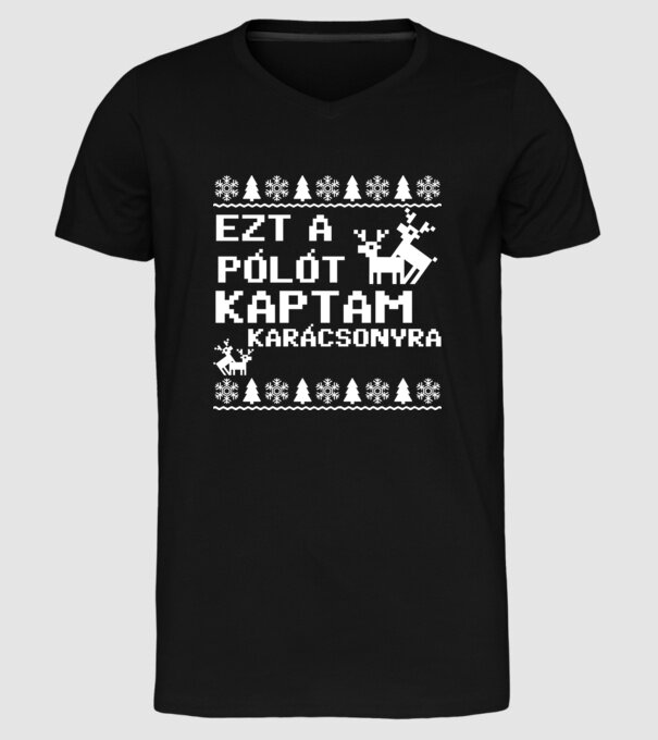  minta fekete pólón