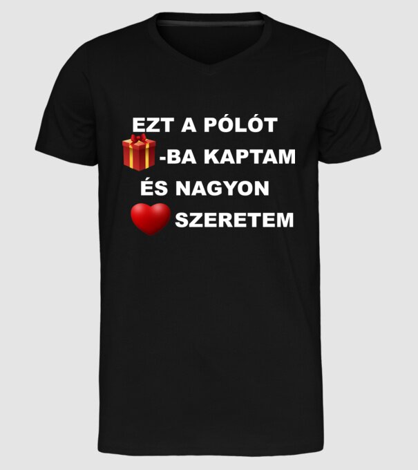  minta fekete pólón