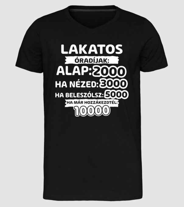  minta fekete pólón
