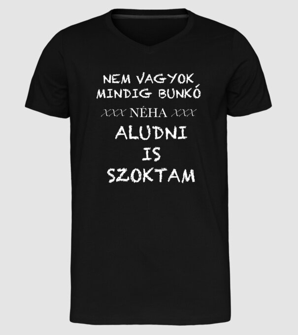  minta fekete pólón