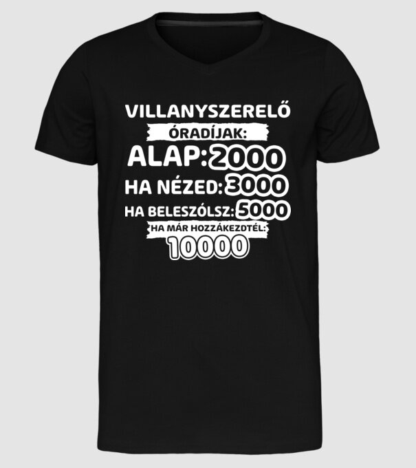  minta fekete pólón