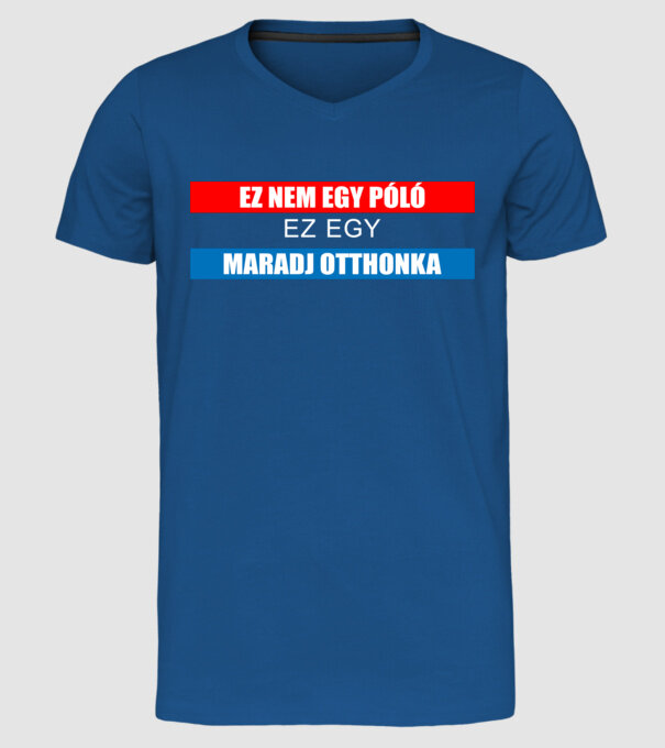  minta királykék pólón