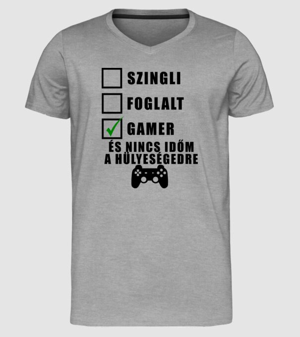  minta szürke pólón
