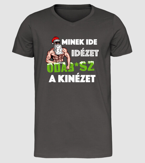  minta sötétszürke pólón