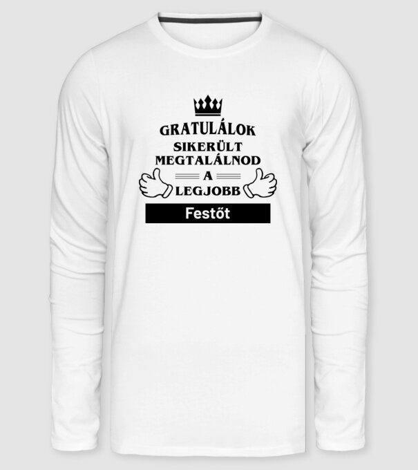  minta fehér pólón