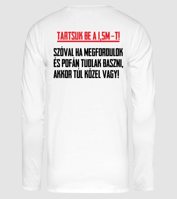  minta fehér pólón