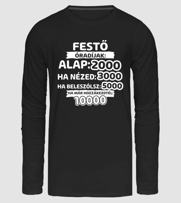  minta fekete pólón