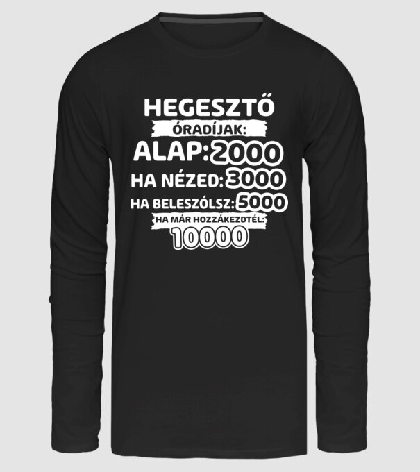  minta fekete pólón