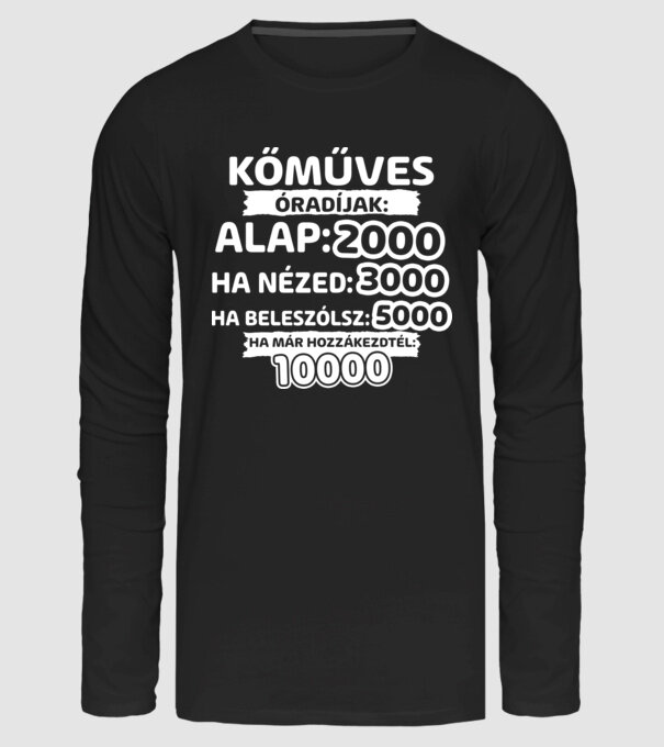  minta fekete pólón