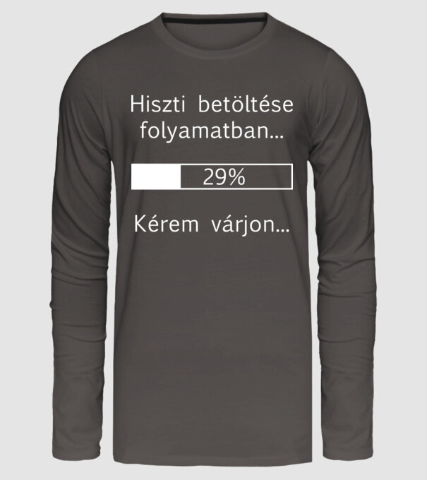  minta sötétszürke pólón
