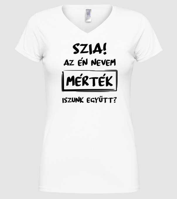  minta fehér pólón