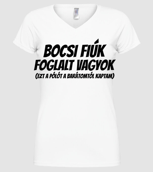  minta fehér pólón