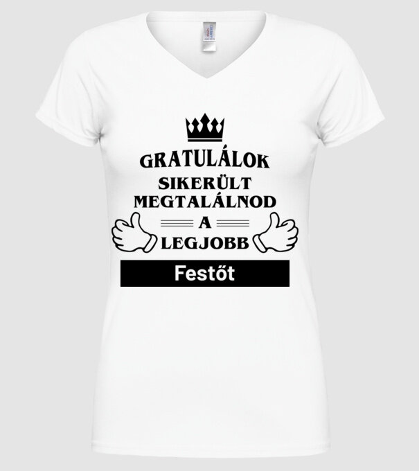  minta fehér pólón