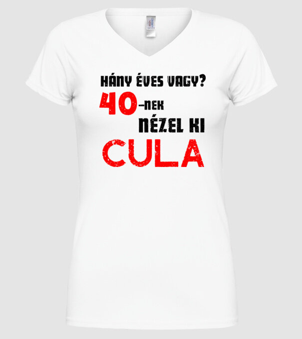  minta fehér pólón