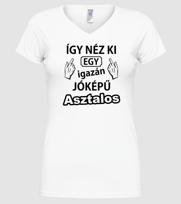  minta fehér pólón