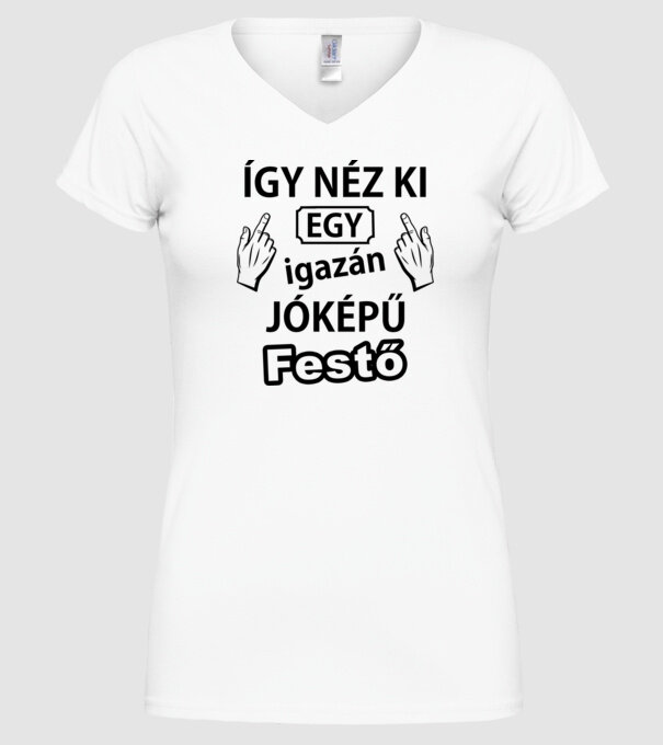  minta fehér pólón