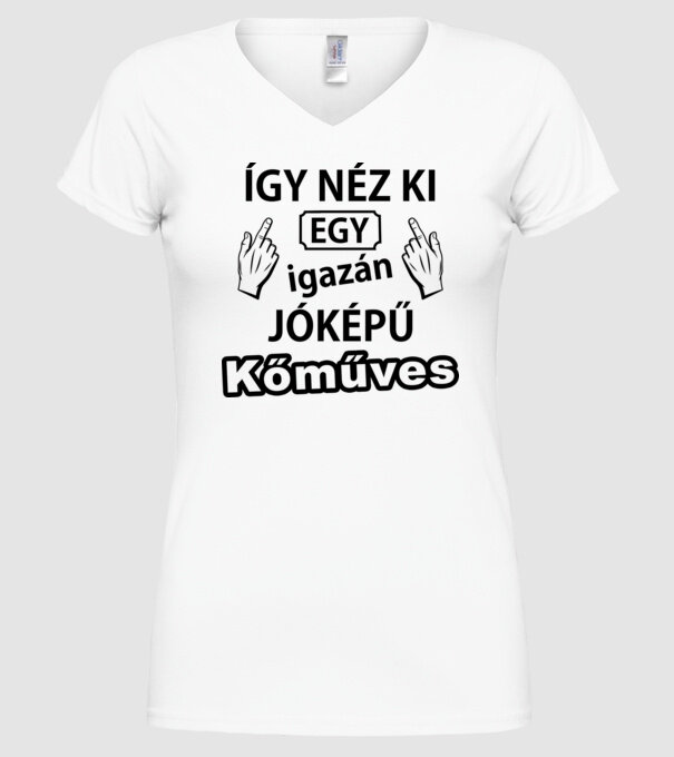  minta fehér pólón