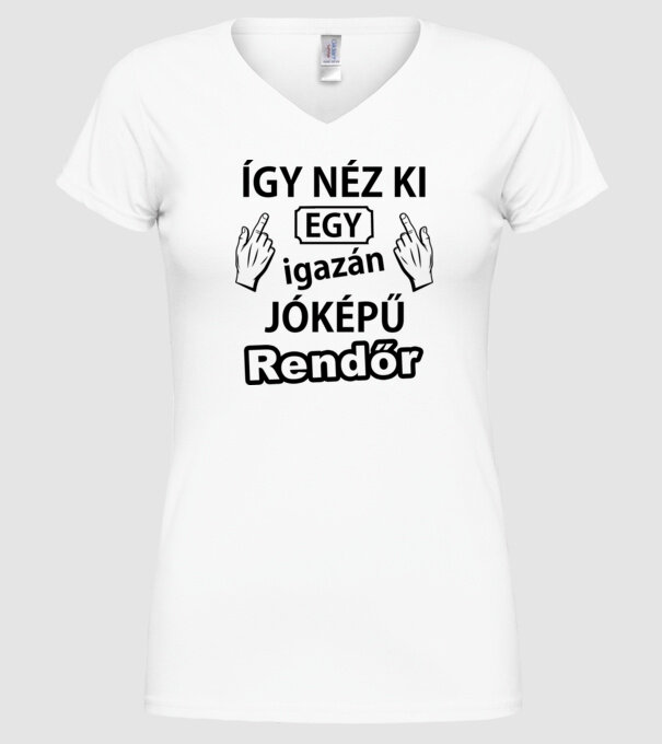  minta fehér pólón