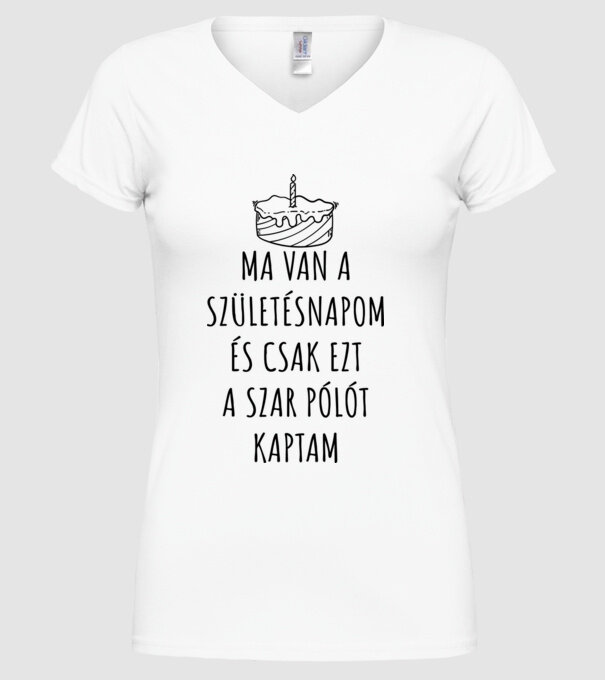  minta fehér pólón