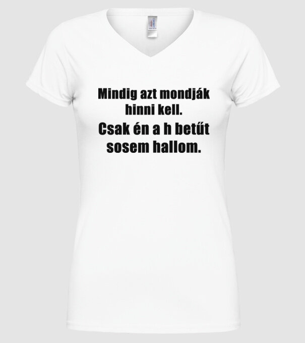 minta fehér pólón