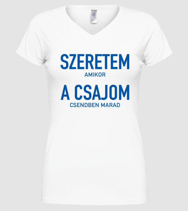  minta fehér pólón