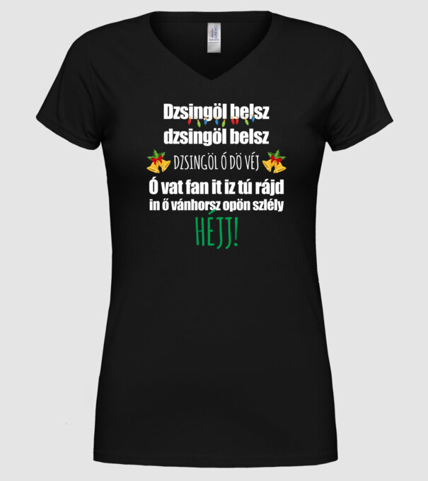  minta fekete pólón