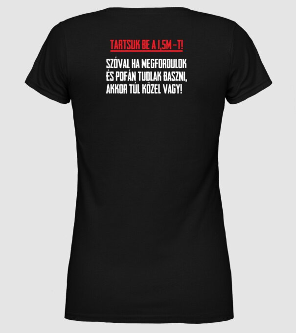  minta fekete pólón