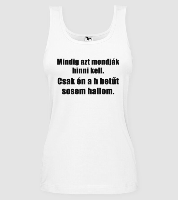  minta fehér pólón