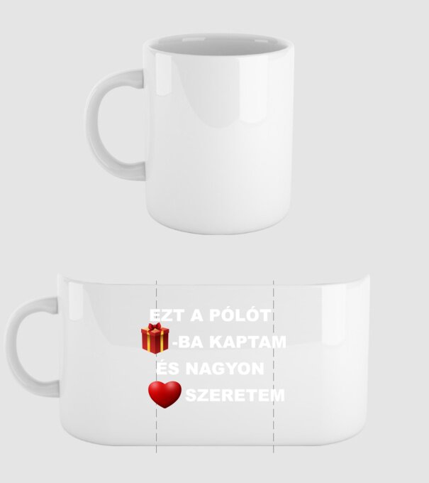  minta fehér pólón