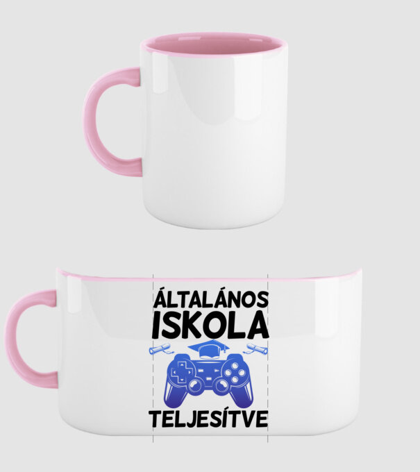  minta világos rózsaszín pólón