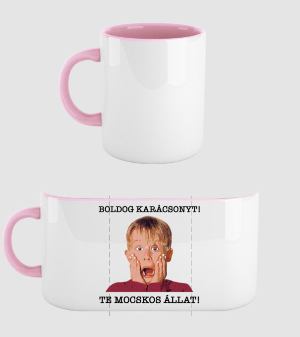  minta világos rózsaszín pólón