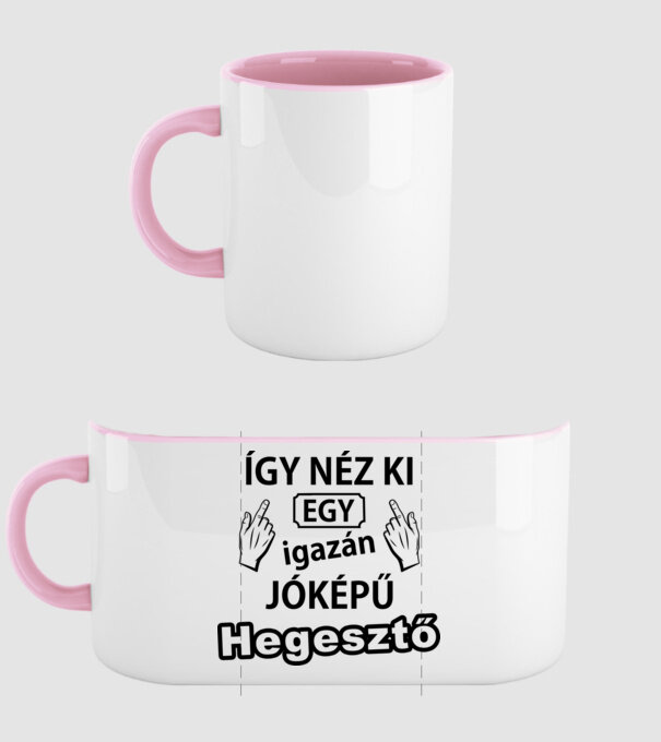  minta világos rózsaszín pólón