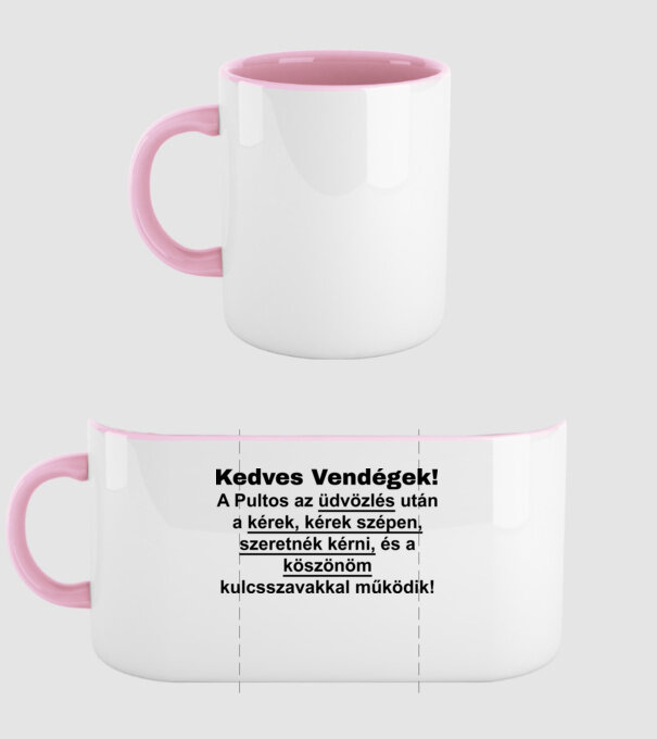  minta világos rózsaszín pólón