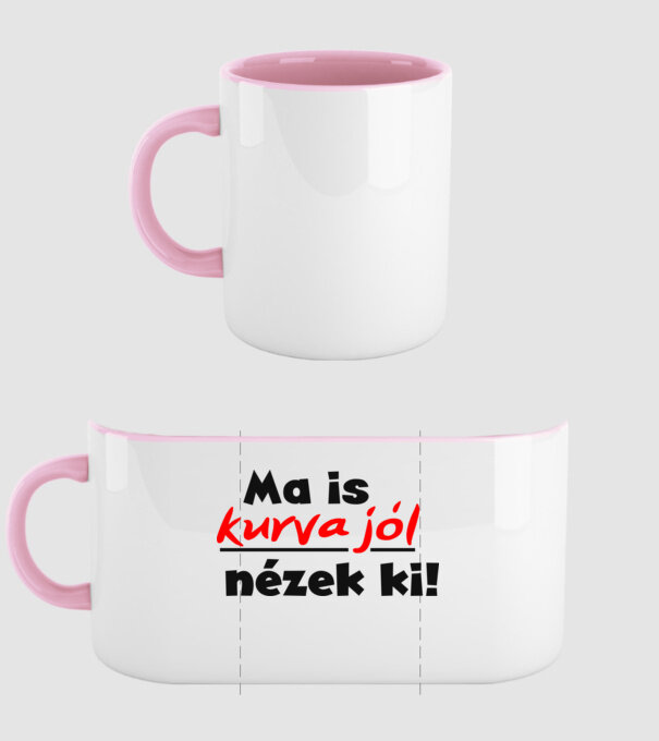  minta világos rózsaszín pólón