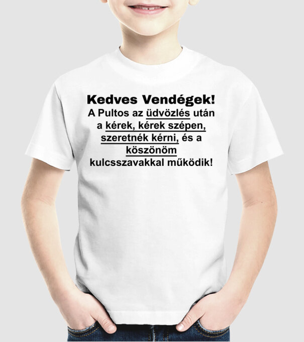  minta fehér pólón
