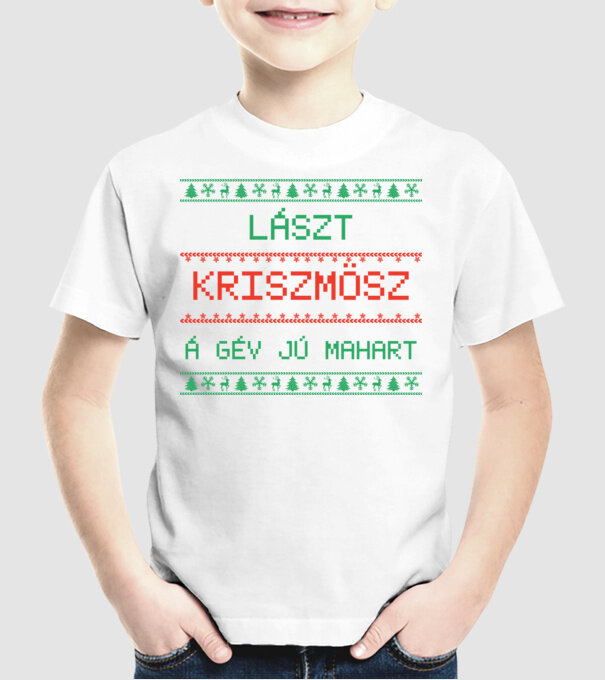  minta fehér pólón