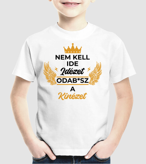  minta fehér pólón