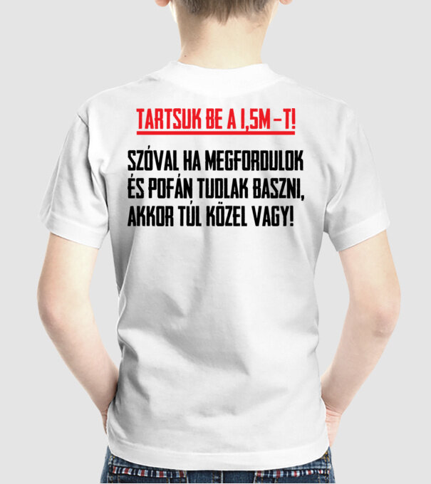  minta fehér pólón