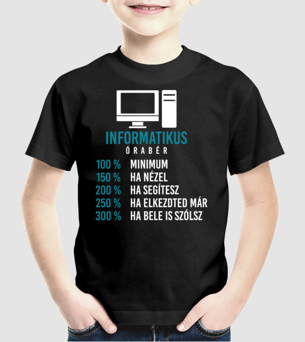  minta fekete pólón