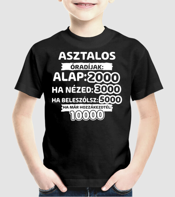 minta fekete pólón